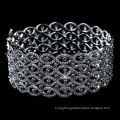 Rhodium Clear CZ Micro Pave Bangle Bracelet Wedding Jewelry Bracelet